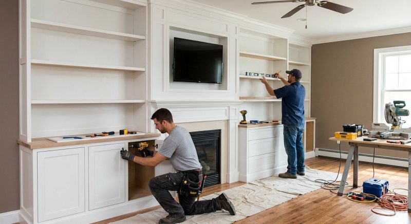 Fireplace Shelves Installation in Alexandria, VA