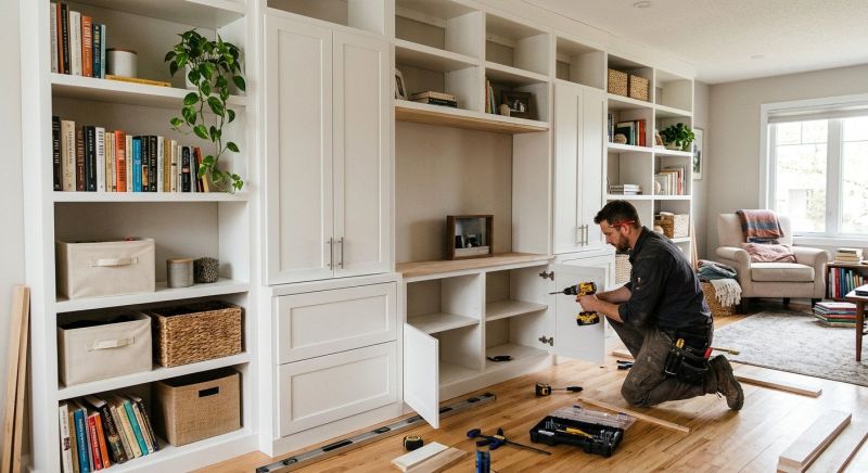 Mudroom Shelving Installation in Winston Salem, NC